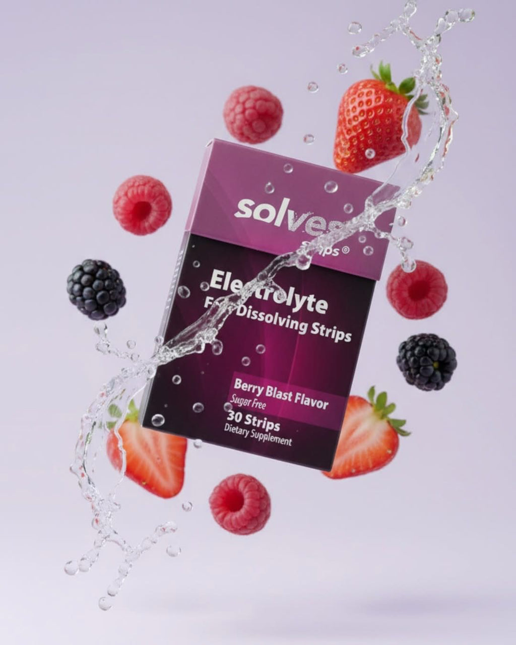 Solves Strips Electrolyte Berry Blast fast dissolving hydration strips Canada